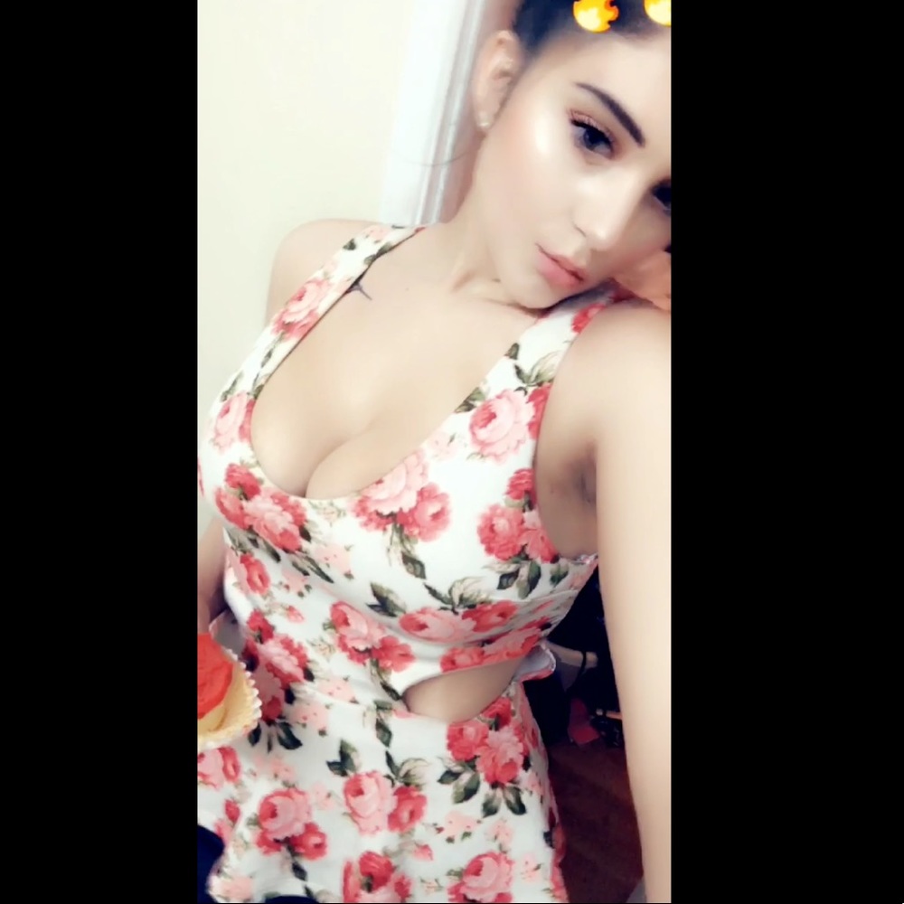 Floral peplum top
